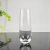 Taza de Champaña sin Base para Fabricantes 280ml Cristal sin Plomo Resistente al Calor Vidrio de Fondo Grueso Taza de Agua Taza de Champaña Taza de Leche para el Hogar
