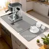 Alfombrilla de Silicona para Cafetera Dos en Uno Transfronteriza, Alfombrilla Creativa para Barra de Café, Antideslizante, Impermeable, Alfombrilla para Secar Encimeras de Cocina