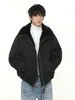 Ropa MTL Ropa para Hombre Chaqueta de Plumas de Color Sólido de Moda con Estilo de Águila Montañesa, Corte Holgado, 90% Plumón de Pato Blanco, Cálida y Elegante.