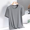 Hong Kong camelo gelo seda camiseta de manga curta verão masculino malha respirável secagem rápida solta legal esportes casual camiseta
