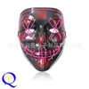 Máscara Luminosa El Frio Doméstica Amazon Máscara Led Halloween Carnaval Dança Formato V Horror Sangrento Fantasma