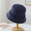 Sombrero de Pescador a Cuadros Estilo Coreano con Adorno de Encaje para Mujer, Dulce y Versátil para Primavera y Verano, Hace que la Cara Parezca Más Pequeña, Sombrero de Cubo Protector Solar, Sombrero de Cubo para un Look Sin Maquillaje