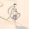 Collar de amor de plata para mujer, cadena de clavícula, estilo coreano, simple, estilo Mori, para estudiantes, forma de corazón, colgante de corazón de amor para novia y hermana.