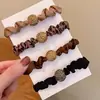 Anel Pequeno Intestino com Strass Estilo Coreano para Mulheres, Elástico de Cabelo de Alta Elasticidade, Corda de Cabelo de Strass de Alta Qualidade para Mulheres, Corda de Cabelo para Rabo de Cavalo Bola