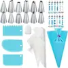 Amazon Juego de 42 Boquillas para Decorar, Boquilla para Decorar Pasteles, Boquilla para Decorar en Forma de Hierba, Manga Pastelera Eva