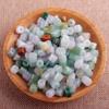 Hebilla Ping An de Jade Esmeralda Natural Cuentas de Ábaco Transportador Piezas de Cuentas de Arroz Pulsera DIY Collar Tobillera Accesorios