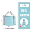 Cubo Multifuncional Plegable Portátil de Cinco Capas Aislado para Baño de Pies Saludable con Tapa, Bolsa Plegable para Baño de Pies Doméstica, Recipiente Plegable para Exteriores