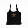 2025 Europeo y Americano Transfronterizo Nuevo Estampado de Leopardo Estampado de Estrella de Cinco Puntas Casual Ajustado Moda Calle Top Chaleco de Mujer