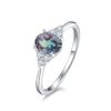 Anillo de Piedra Alexander Forma de Huevo Estilo Nuevo Simple Transfronterizo, Anillo Chapado en Oro Plata de Ley S925 Estilo Lujo Ligero, Gemas de Colores Personalizadas