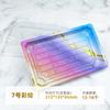 Caja desechable para sushi rectangular Caja de embalaje para salmón Caja para llevar con impresión japonesa Caja para sushi con tapa