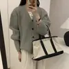 Cardigan Tricot V-neck Estilo Preguiçoso Macio e Ceroso Retrô Feminino Outono e Inverno Suéter Justo e de Alta Qualidade Jaqueta Feminina