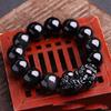 Pulseira Pi Xiu Obsidiana Imitada Ouro Areia Seis Caracteres Palavras Verdadeiras Transferência Pulseira Pi Xiu Homens e Mulheres Enviar Pai Namorado Presentes