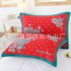 [Toalla de almohada roja para boda] Regalo de boda Toalla de almohada roja para boda Gasa de algodón engrosada Fábrica al por mayor