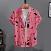 Nova Camisa de Manga Curta Xadrez de Verão Moda Masculina Casual Fina Versátil Bonita Simples