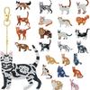 Chaveiro de pintura de diamante DIY adesivo de desenho animado caixa personalizada pequenos pingentes ornamentos infantil feito à mão 5D diamante brilhante diamante completo