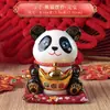 Linda Alcancía de Cerámica de Panda Adornos de Escritorio para Sala de Estar Regalos de Cumpleaños y Festividades para Niñas