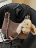 Bolso de hombro elegante y práctico de gran capacidad con correa de cadena para mujer, nueva colección otoño 2026, bolso tote simple