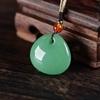 Pendente Auspicioso de Nuvem Bloqueio de Aventura Natural Maitreya Buda Guanyin Pingente em Branco Pingente de Jade Venda Quente Pingente de Maçã