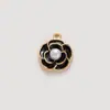 Accesorios para Joyería DIY Aleación Esmalte Moño Flor de Camelia Tridimensional Accesorio para el Cabello Estilo Chanel Encanto para Teléfono Venta al por Mayor