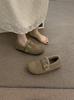 Sapatos Birkenstock Estilo Noturno Little Doudou para Usar por Cima, Sapatos de Algodão, Aquecedor de Uma Perna para Mulheres com Solas Grossas e Interior de Veludo para Aumentar a Altura, Estilo Noturno Feio e Fofo