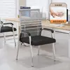 Cadeira de Computador, Cadeira para Home Office, Cadeira Confortável para Reuniões Sedentárias, Assento de Quatro Pés para Dormitório Estudantil, Cadeira de Mahjong, Cadeira com Encosto
