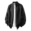 Chaqueta de punto coreana de doble cremallera para otoño e invierno para hombre, manga larga, casual, holgada, simple, cárdigan suéter de punto con cuello alto