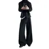 Pantalones Casuales de Calle Retro Japonés para Hombre Caída Sensación de Alta Gama Pantalones de Traje Otoño Sueltos Pierna Recta Pantalones de Traje Modernos
