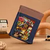 Carteira Fofa do Mario Masculina Vertical Tendência da Moda Estudante Menino Jogo Desenho Animado Animação Porta-Cartão Periférico