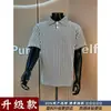 Camisa Polo de Manga Corta con Patrón Espiga para Hombre de Comercio Exterior Transfronterizo, Camiseta de Verano de Lujo a Cuadros con Cuello, Manga Media Retro Americana