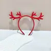 Nueva Diadema Navideña Decoraciones Cuernos Navideños Cuernos Largos Sellos para el Cabello Navidad Linda Peluche Año Nuevo Diadema