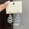 Venta Caliente Nuevo Estilo Pendientes de Danza de Pájaros de Gama Alta Pendientes Borla de Gota de Agua Pendientes de Diamante Brillantes Pendientes de Celebridad de Lujo Ligero para Mujer