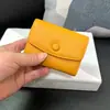 Porta-Cartões Feminino Couro Bovino de Primeira Camada Porta-Cartões Curto Sanfonado Novo Porta-Cartões com Múltiplos Slots Carteira de Moedas de Couro Genuíno Armazenamento de Identidade