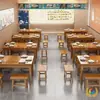 Juego de mesa y sillas comerciales de madera maciza para restaurante, mesa y sillas de restaurante, mesa de comedor para restaurante de comida rápida, mesa para barbacoa y hot pot
