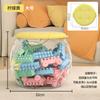 Balde de Armazenamento de Bonecas Cuidadosamente Selecionado, Tubo de Armazenamento de Brinquedos, Brinquedo de Pelúcia Infantil, Boneca de Pano, Puff de Armazenamento Transparente para Sentar