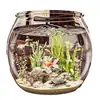 Aquário de Plástico Transparente Espessado Aquário Micro-Paisagem Paisagismo Resistente a Quedas Extra Grande Tanque de Tartaruga Tanque Ornamental de Escritório
