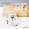Selante Francês de Silicone Quadrado com Tampa para Manicure Popular Transfronteiriça Lavável Ferramenta de Impressão DIY Selo de Transferência