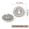 Botões Metálicos Redondos com Strass de Luxo Botões Decorativos de Casaco Estilo Chanel de Alta Qualidade Acessórios para Vestuário Fabricante Atacado