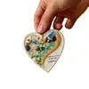 Decoración de Amistad con Forma de Corazón para Nuevo Producto Transfronterizo Colgante Acrílico Plano 2D Regalo de Navidad Colgante para Árbol de Navidad
