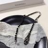 Estilo Punk Cadena de Hueso de Serpiente con Pedrería Choker Cadena para el Cuello de Chica Popular Dulce Fresca Cadena de Cuello Collar Cadena de Cuello para Mujeres