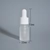 Botella de vidrio transparente esmerilado para aceite esencial de 5 ml, sub-botella original para líquido, sub-embalaje para esencia, botella de vidrio, botella vacía, botella con gotero