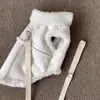 Ropa de Otoño e Invierno para Mascotas para Teddy, Bichón, Pomerania y Gatos; Ropa de Otoño para Perros Pequeños y Cachorros; Chaleco Cálido Compatible con Correa