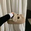 Zapatos Birkenstock de Nicho Retro con Suela Gruesa y Forro de Lana para Mujer, Nuevos Zapatos Cálidos de Algodón Invierno 2026, Zapatos Peludos Espesos Casuales