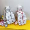 Bolso de Pecho Tie-Dye Ins para Hombres y Mujeres Estudiantes de Secundaria Diseño Simple de Nicho Deportivo Bandolera para Montar Bolso de Hombro