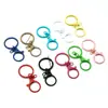 Acessórios coloridos para chaveiro, fivelas coloridas de esmalte anti-desbotamento, enfeites de chaveiro de boneca para mochila, acessórios de pingente