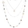 Collar de temperamento para mujer, largo, moda, multicapa, pequeño aroma, colgante de perla, otoño e invierno, cadena decorativa Joker para suéter, disponible al por mayor