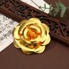 Estilo Antiguo DIY Estilo Chino Borde Dorado Flor Piezas de Rosa Joyería Tocado de Novia Corona de Fénix Accesorios de Joyería Metálica