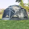 Tenda Esférica Octogonal com Janela de Visualização Extra Grande, Tenda de Malha Dupla, Tenda Bola de Acampamento ao Ar Livre, Retardante de Chama, Tenda de Montagem Rápida