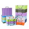 Maletín Rectangular Caja de Plástico Caja para Piezas Gran Capacidad Caja de Almacenamiento para Juguetes Educativos con Tapa Caja de Almacenamiento para Lego a Prueba de Polvo