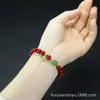 Pulseira de Cristal de Minério Cru Areia Pulseira Feminina Versátil Moda Pulseira de Cinábrio e Realgar Joias de Ano da Vida DIY Joias Ao Vivo