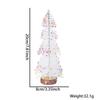 Adornos navideños transfronterizos de tamaño pequeño, mini pagoda, árbol de agujas de pino, adornos de escritorio con lentejuelas blancas bañadas en amor.